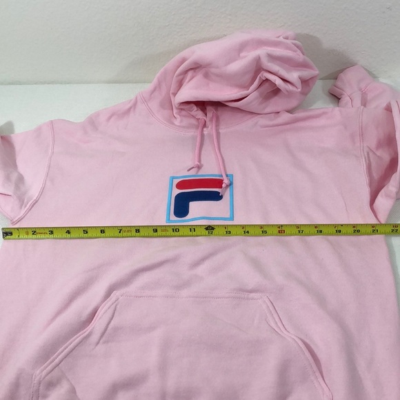 FILA Pink Hoodie Unisex Size medium new - Picture 5 of 7
